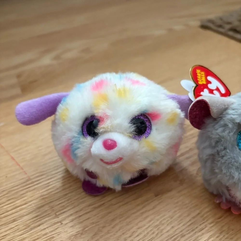 Ty Puffies Collection Lot of 2 Sheldon Katy Koala Plush Stuffed NEW